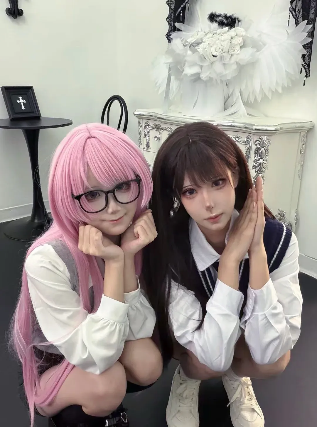 JK制服, BanG Dream!, 千早爱音cos, 黑丝cos, 椎名立希cos - 第10张