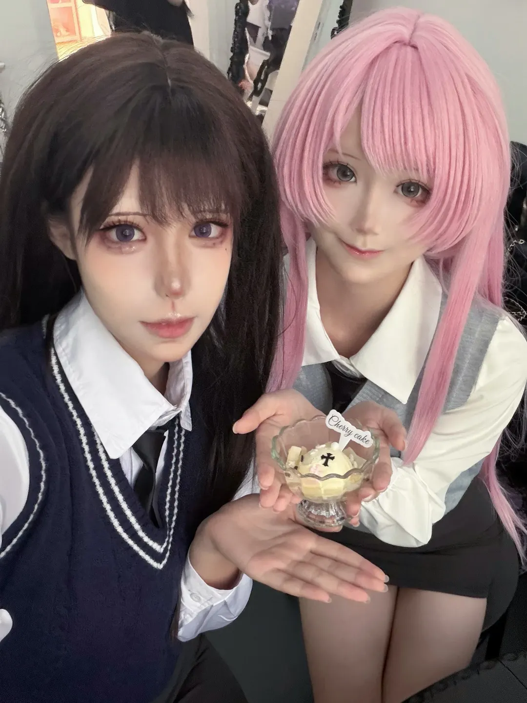 JK制服, BanG Dream!, 千早爱音cos, 黑丝cos, 椎名立希cos - 第2张