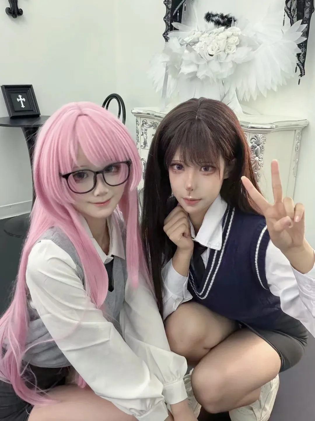 JK制服, BanG Dream!, 千早爱音cos, 黑丝cos, 椎名立希cos - 第8张