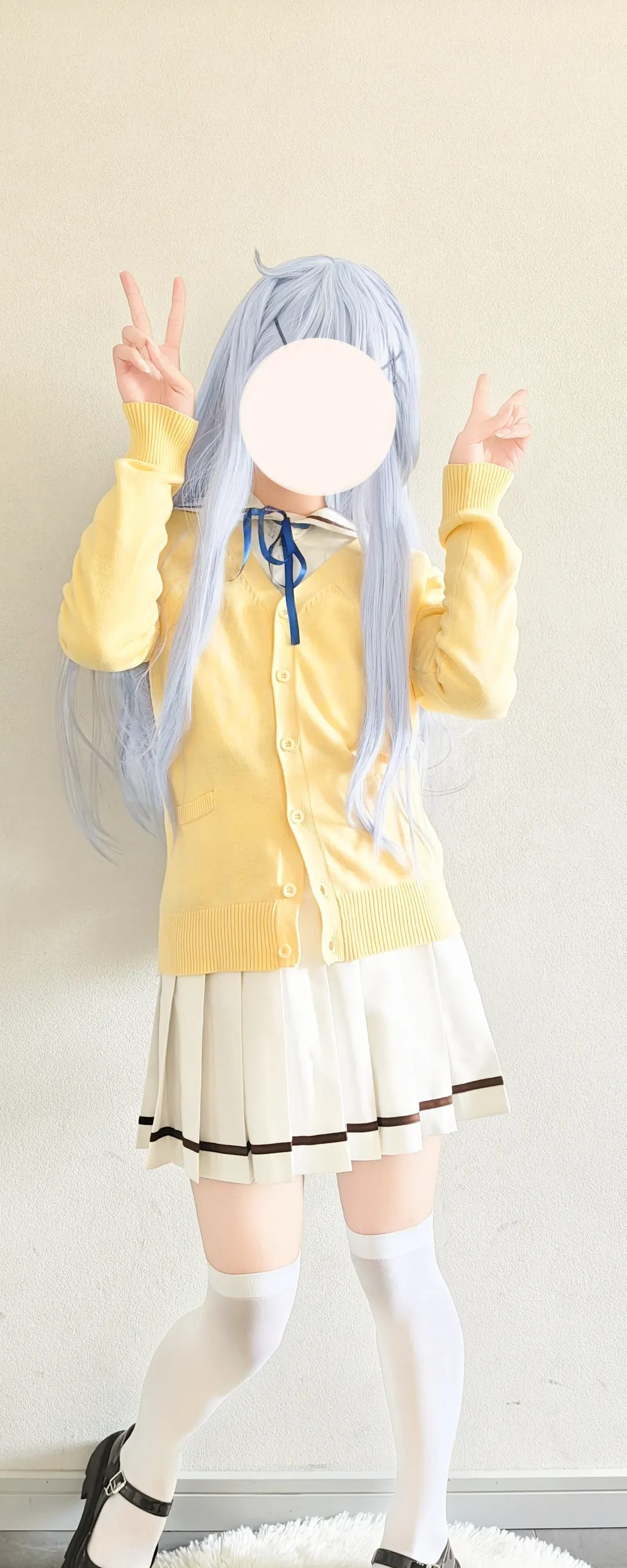 二次元, 白丝, 制服, 香风智乃cos, 请问您今天要来点兔子吗 - 第1张