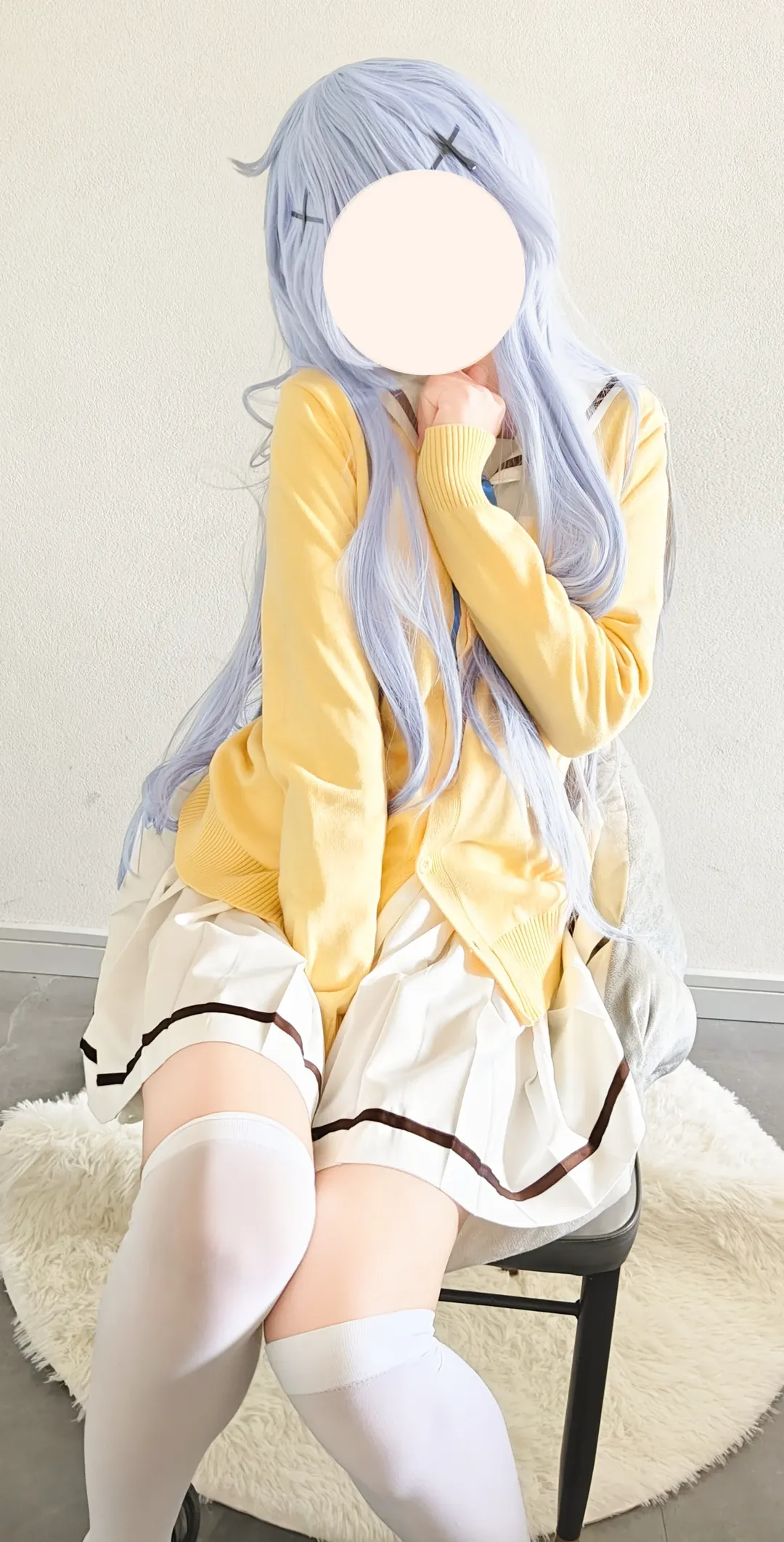 二次元, 白丝, 制服, 香风智乃cos, 请问您今天要来点兔子吗 - 第3张