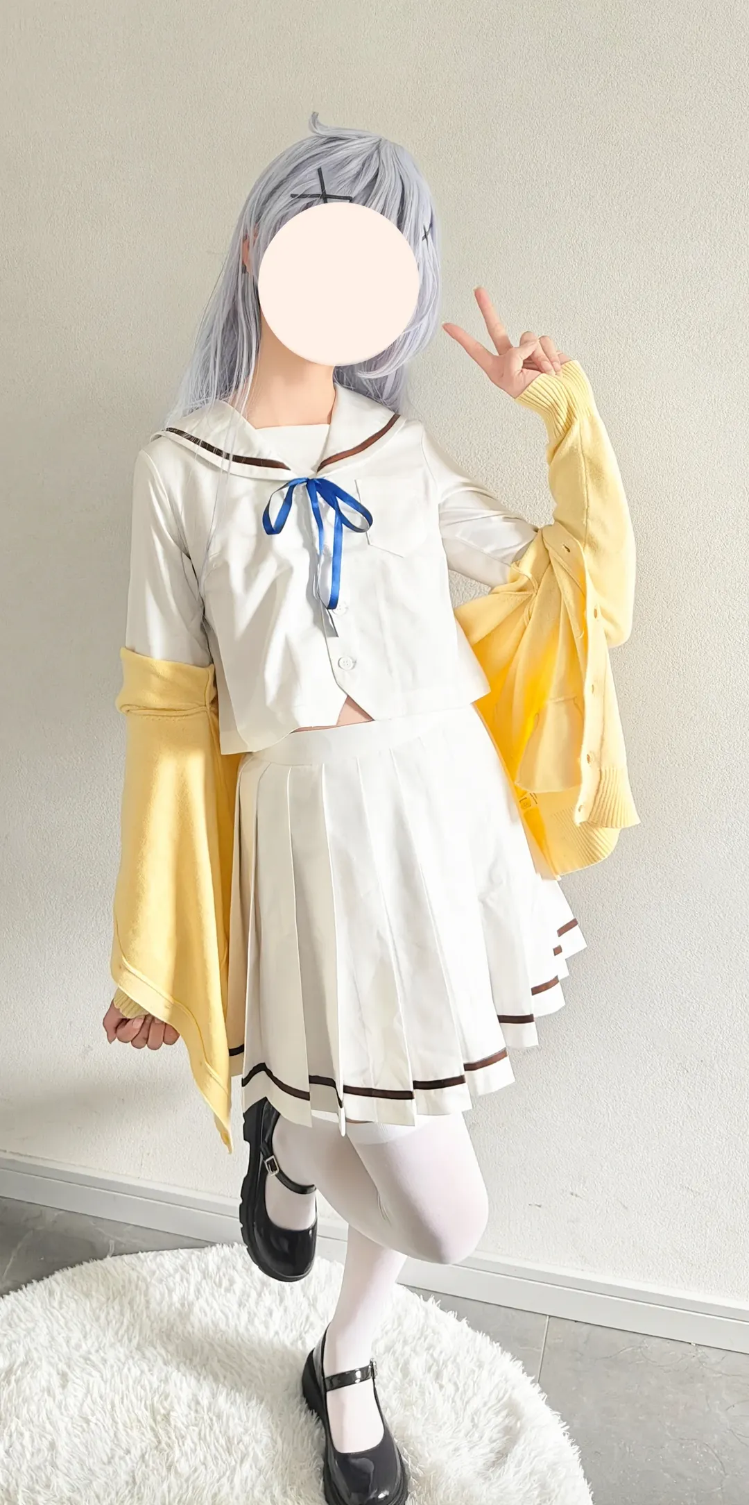 二次元, 白丝, 制服, 香风智乃cos, 请问您今天要来点兔子吗