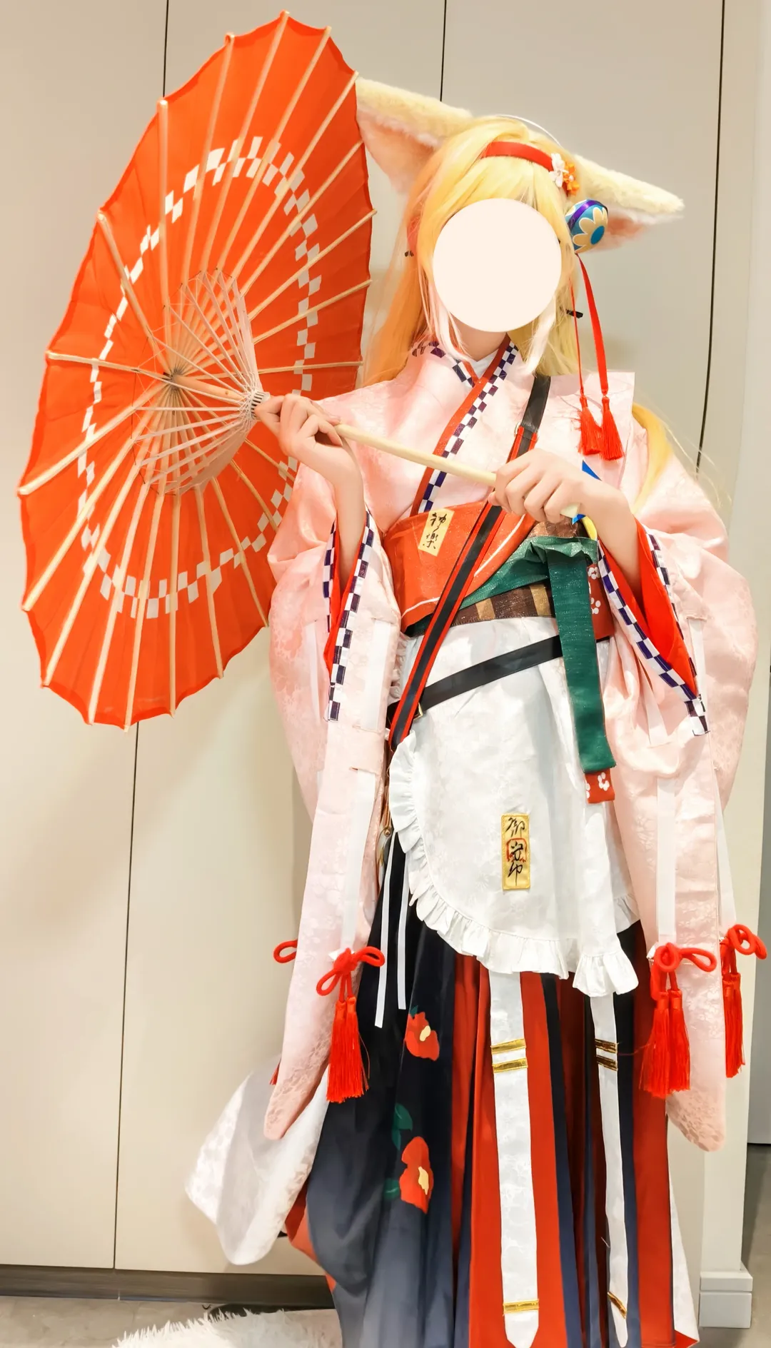 明日方舟, 冬日穿搭, 铃兰cos, 和风cosplay, 狐耳少女