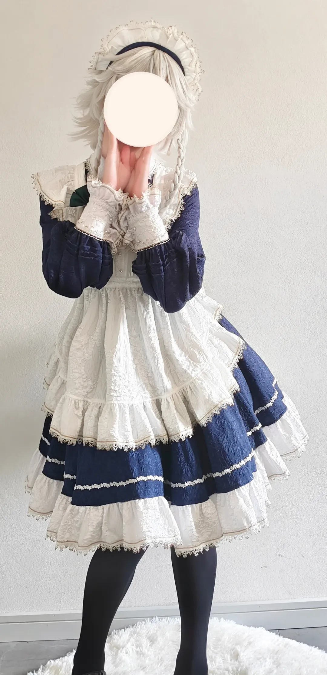 东方project, 女仆装, 十六夜咲夜cos, 黑丝, cosplay日常 - 第1张