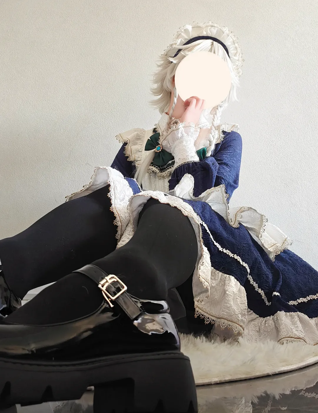 東方Project, メイド服, 十六夜咲夜 コスプレ, 黒ストッキング, コスプレ日常