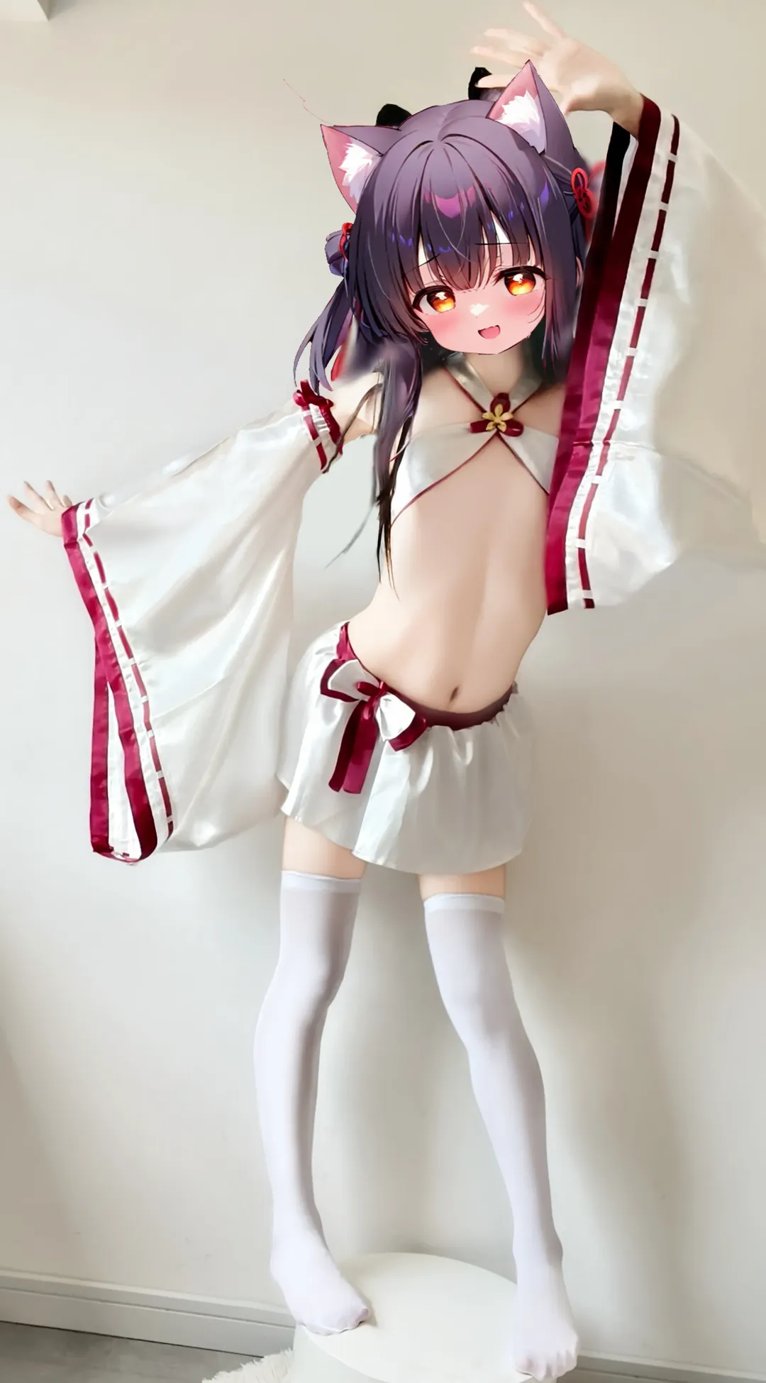 碧蓝航线, 二次元cosplay, 兽耳, 白丝cos, 夕暮cos - 第2张