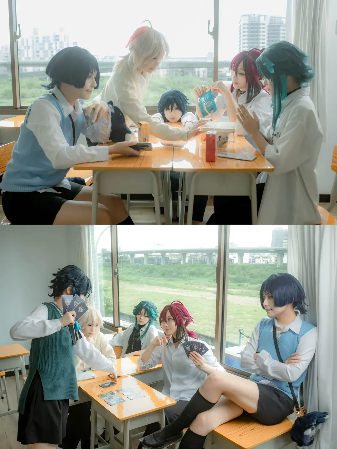原神, 魈 コスプレ, ウェンティ コスプレ, 楓原万葉コスプレ, 鹿野院平蔵コスプレ - 1枚目