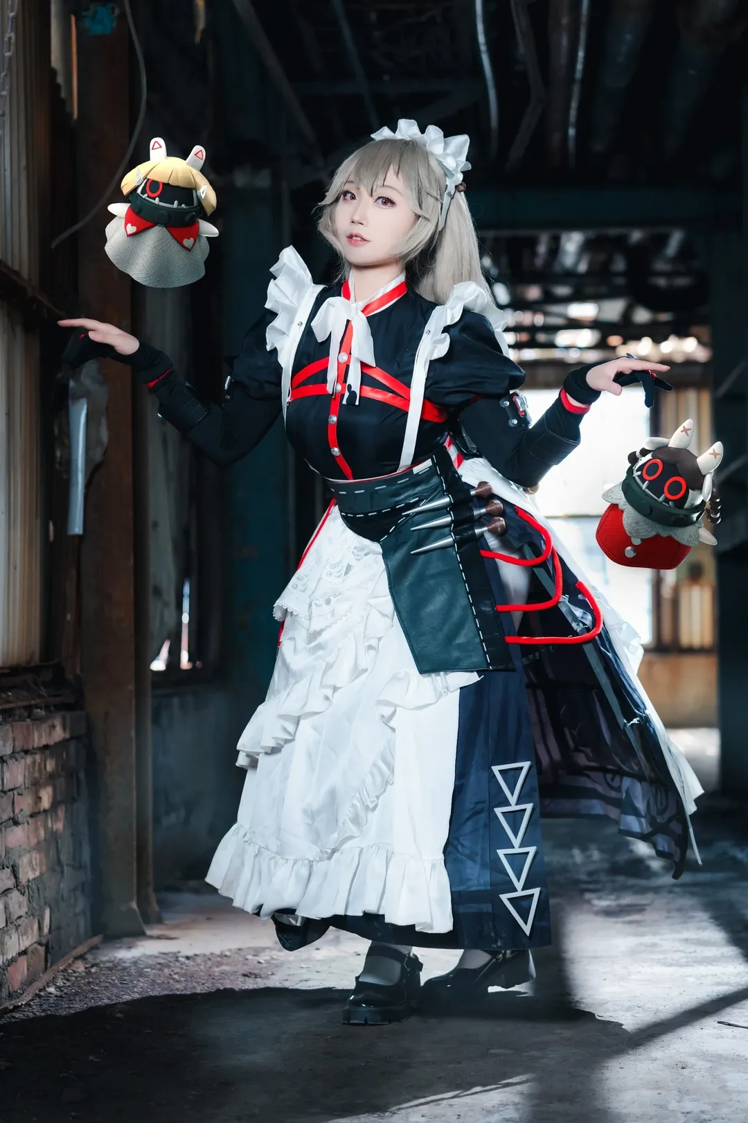 绝区零, cosplay摄影, 白丝穿搭, 机械女仆, 丽娜cos