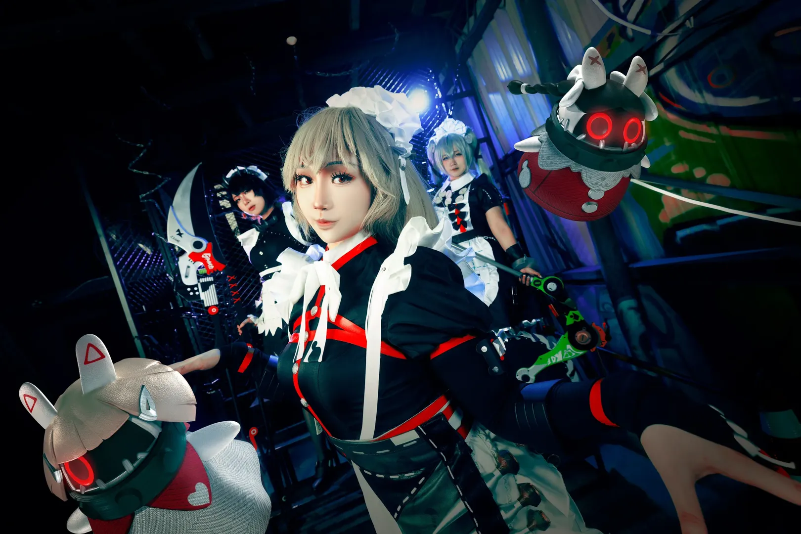 絕區零, 女僕裝, 黑絲cosplay, 麗娜cos, 維多利亞家政