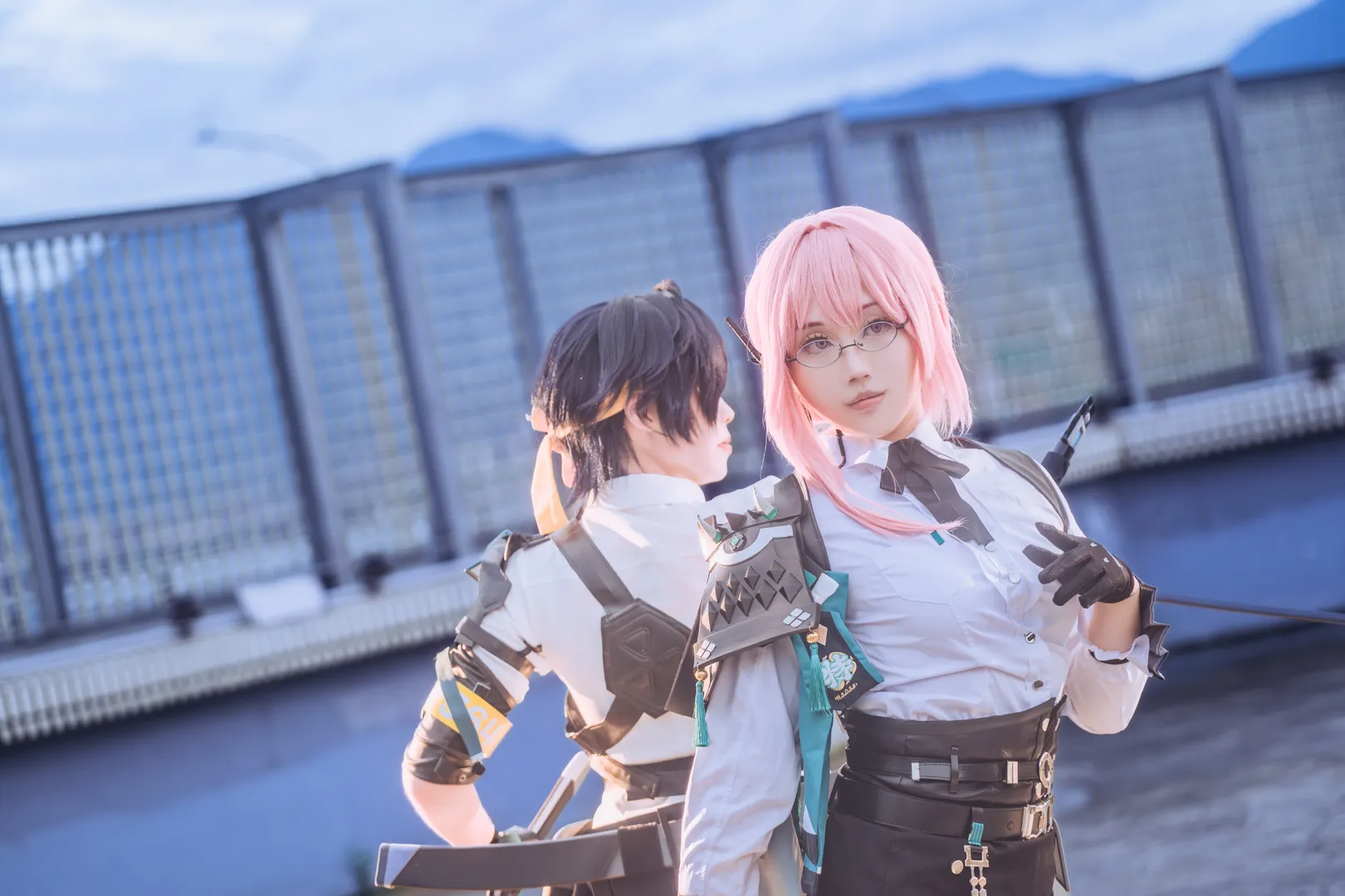 绝区零, 星见雅cos, 对空六课, 月城柳cos, 黑丝cosplay - 第7张