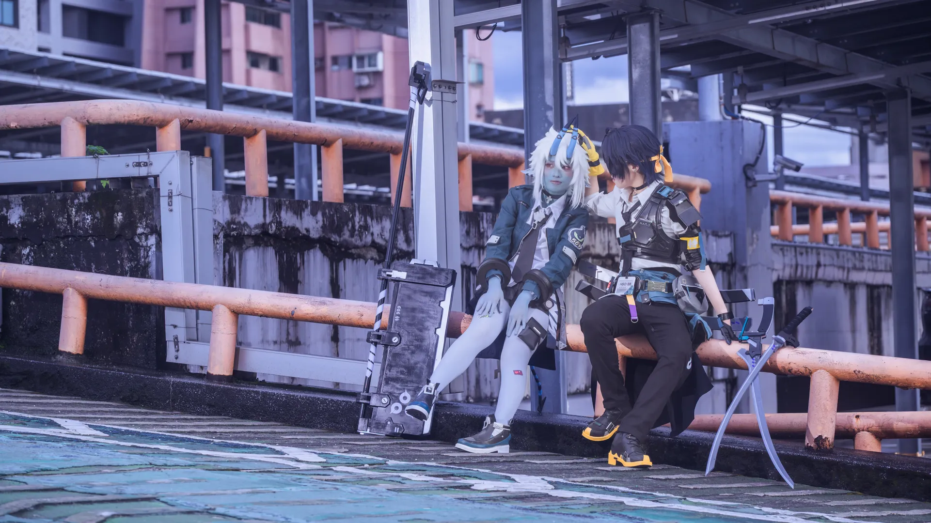 绝区零, 星见雅cos, 对空六课, 月城柳cos, 黑丝cosplay - 第8张