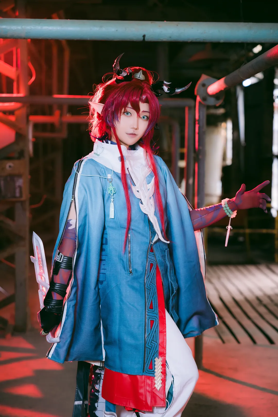 cosplay, 明日方舟, 工业废墟, 红发, 余cos - 第2张