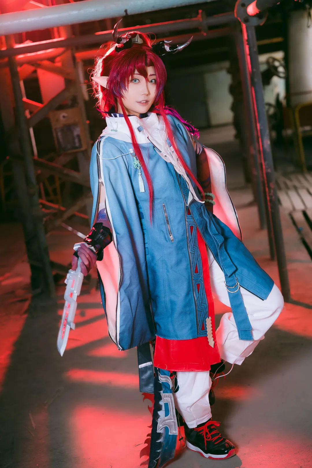 cosplay, 明日方舟, 工业废墟, 红发, 余cos - 第3张