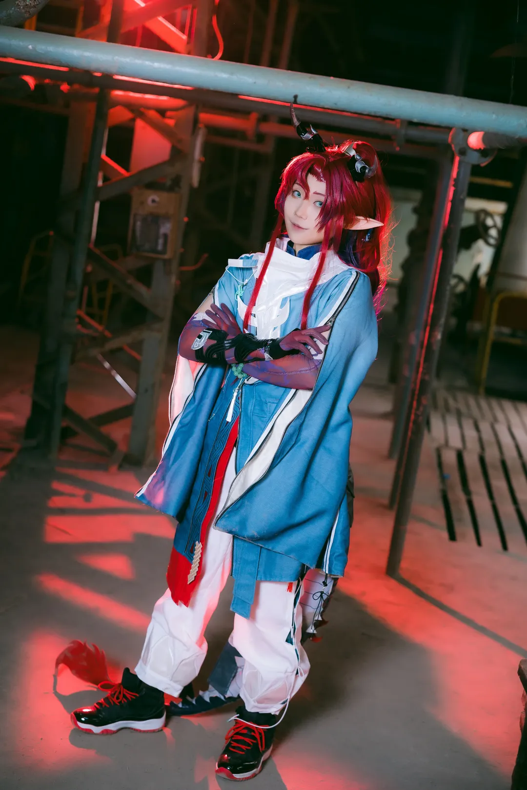 cosplay, 明日方舟, 工业废墟, 红发, 余cos - 第5张