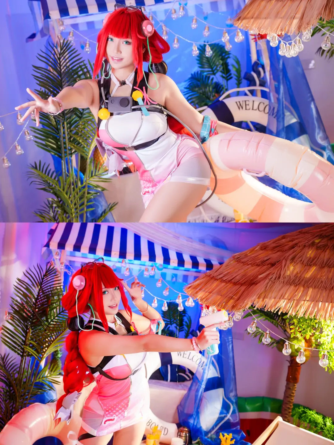 绝区零, 二次元摄影, 泳装cosplay, 浮波柚叶cos, 棚拍分享 - 第2张