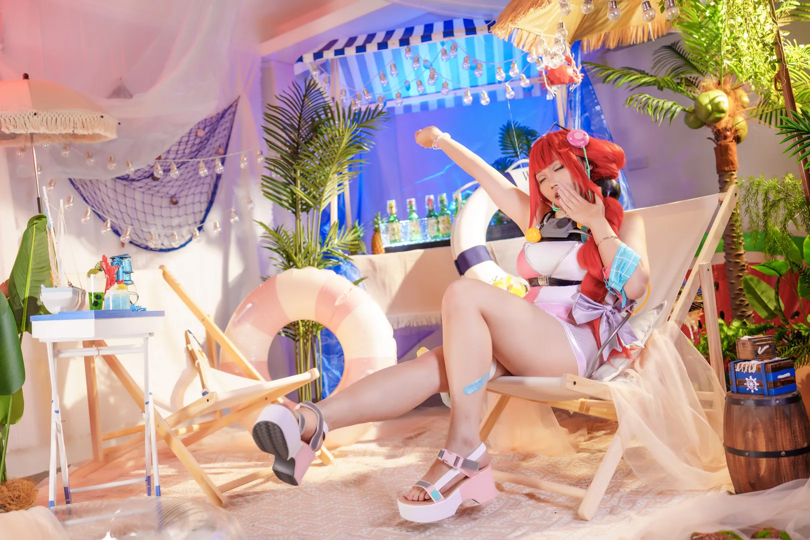 绝区零, 二次元摄影, 泳装cosplay, 浮波柚叶cos, 棚拍分享 - 第5张