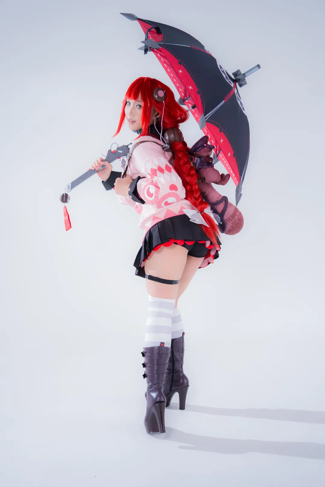 绝区零, cosplay, 棚拍, 过膝袜, 柚叶cos - 第4张