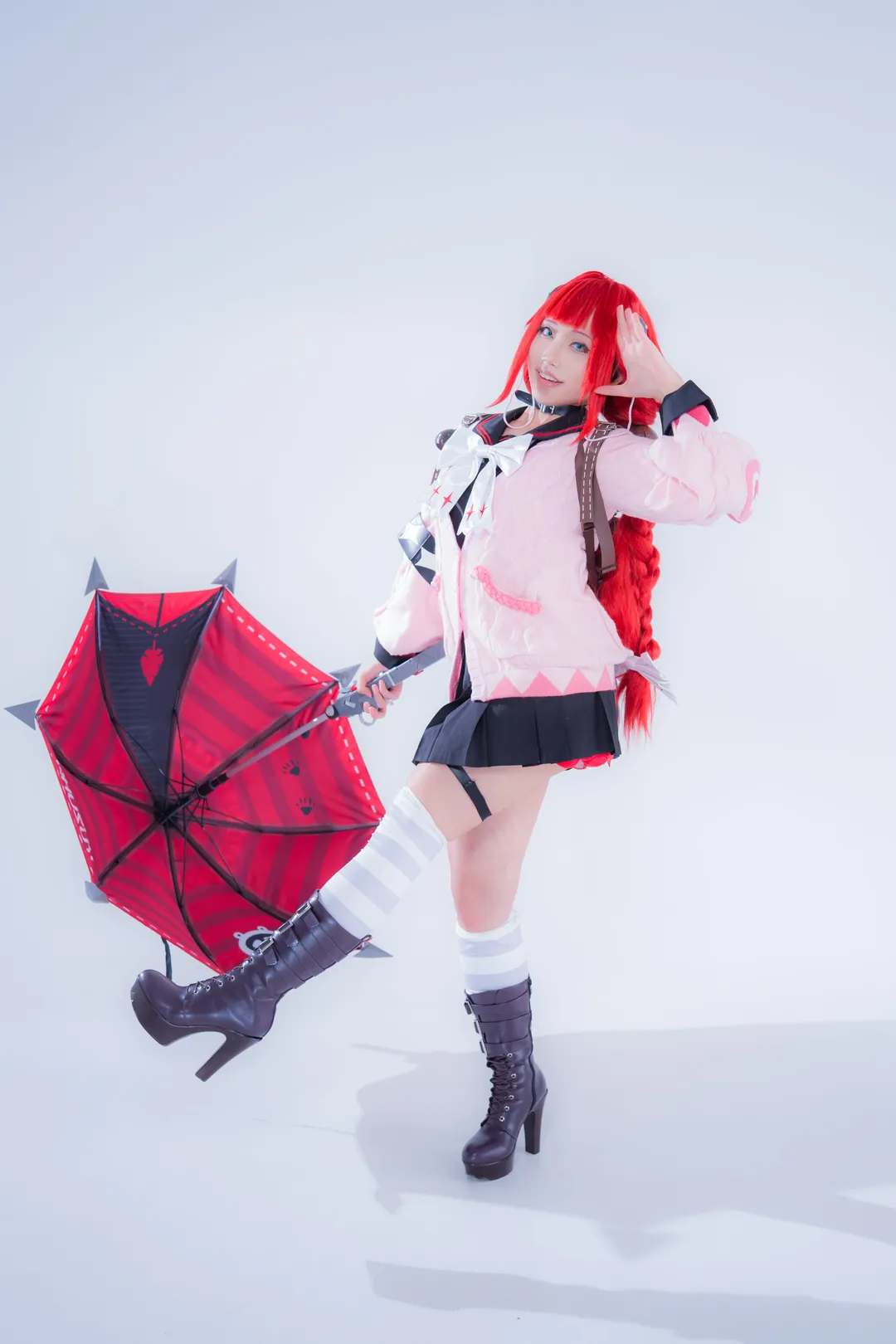 绝区零, cosplay, 棚拍, 过膝袜, 柚叶cos - 第7张