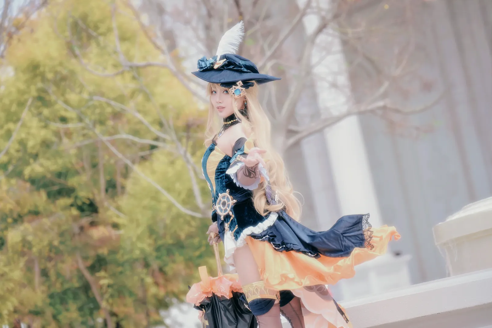 原神, cosplay摄影, 二次元穿搭, 娜维娅cos, 奶油色调 - 第2张