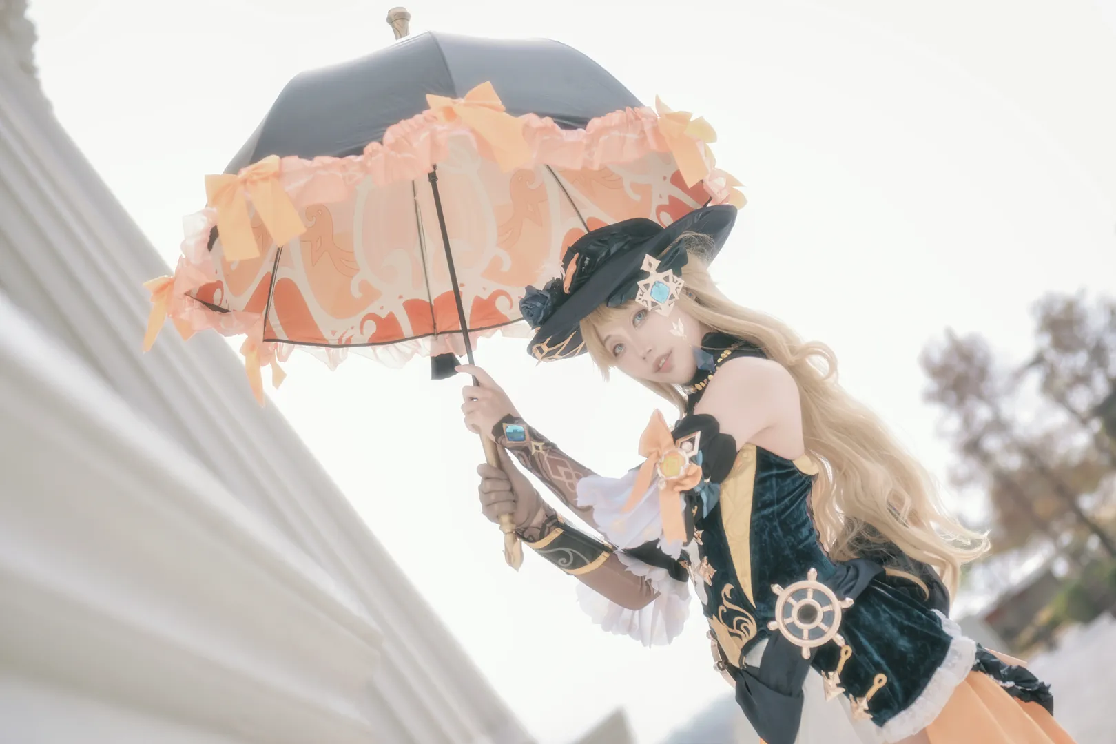 原神, cosplay摄影, 二次元穿搭, 娜维娅cos, 奶油色调 - 第3张