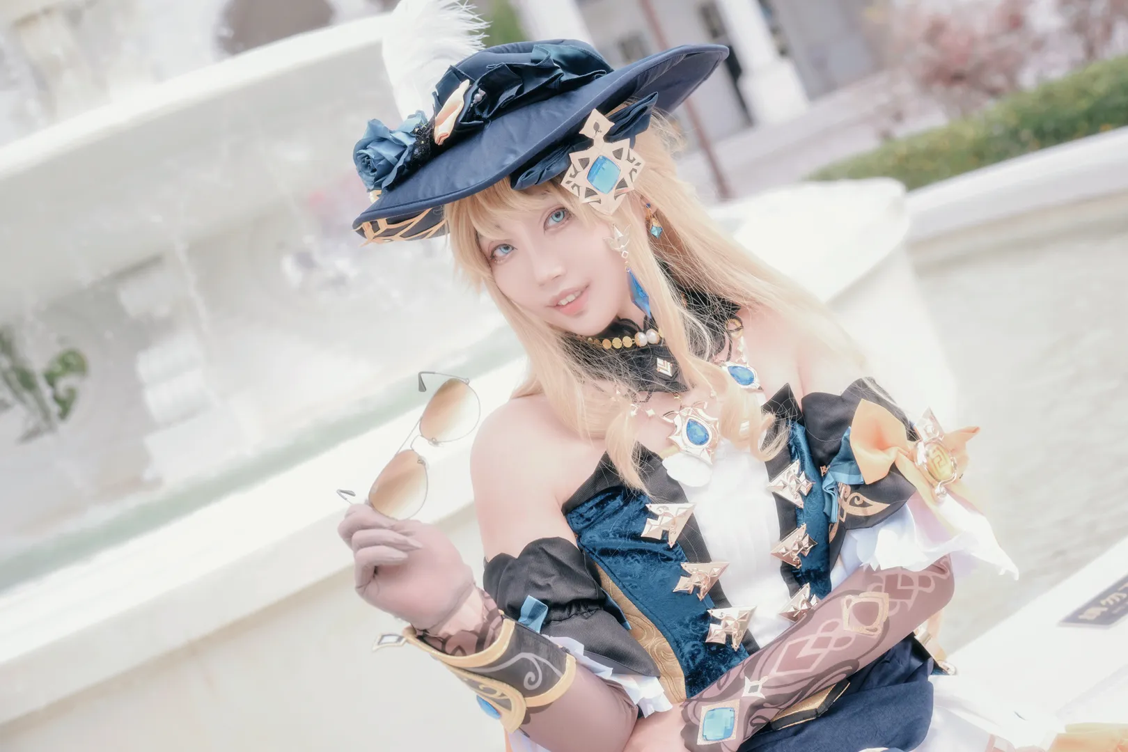 原神, cosplay摄影, 二次元穿搭, 娜维娅cos, 奶油色调 - 第4张