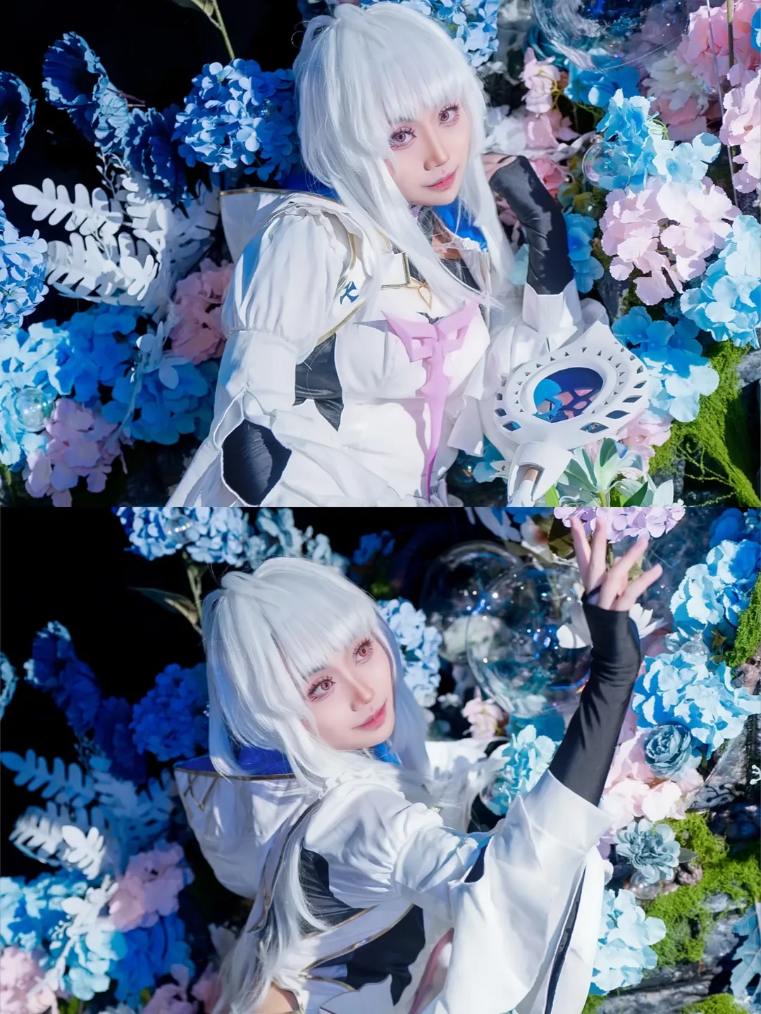 Fate/Grand Order, Coser日常, 阿瓦隆女士cos, 女梅林cos, 花海布景 - 第4张