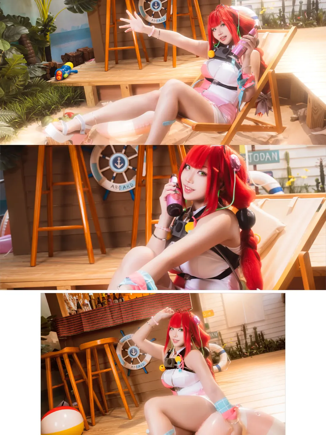 绝区零, 夏日穿搭, 浮波柚叶cos, cosplay摄影, 泳装写真 - 第3张