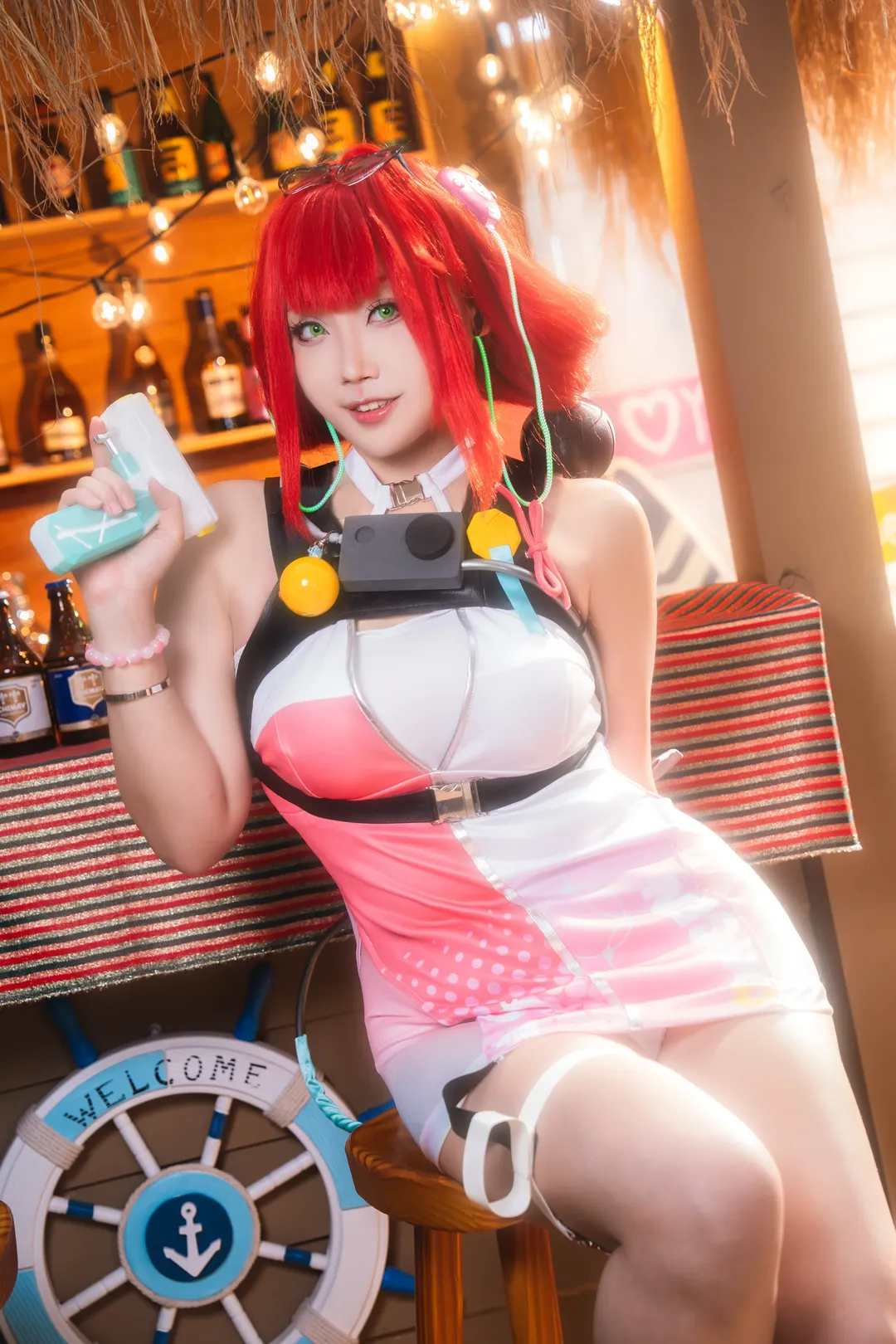 绝区零, 夏日穿搭, 浮波柚叶cos, cosplay摄影, 泳装写真 - 第7张