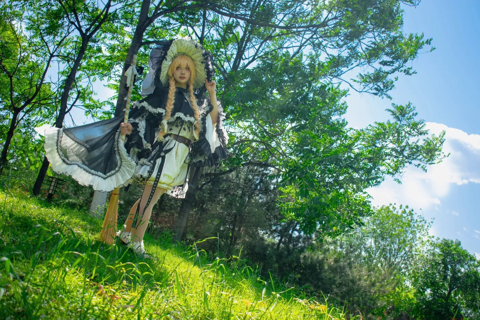 二次元, 东方project, 雾雨魔理沙cos, cosplay摄影, 外景写真 - 第5张