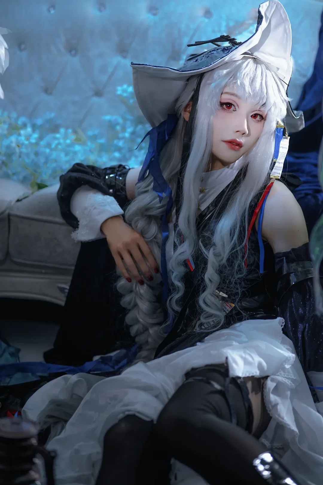 cosplay, 明日方舟, 摄影后期, 黑丝cos, 归溟幽灵鲨cos