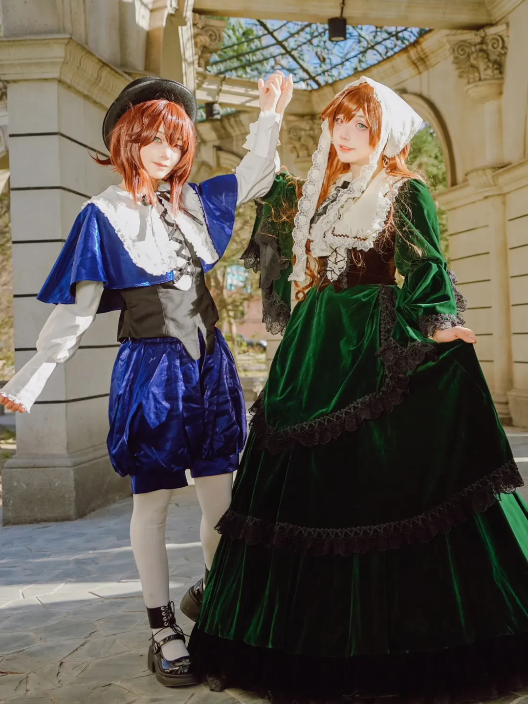 Rozen Maiden, Suiseiseki cosplay, Cosplay duo, Souseiseki Cosplay, White tights cosplay - Image 2