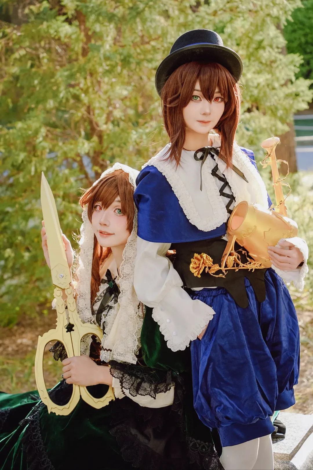 Rozen Maiden, Suiseiseki cosplay, Cosplay duo, Souseiseki Cosplay, White tights cosplay - Image 3