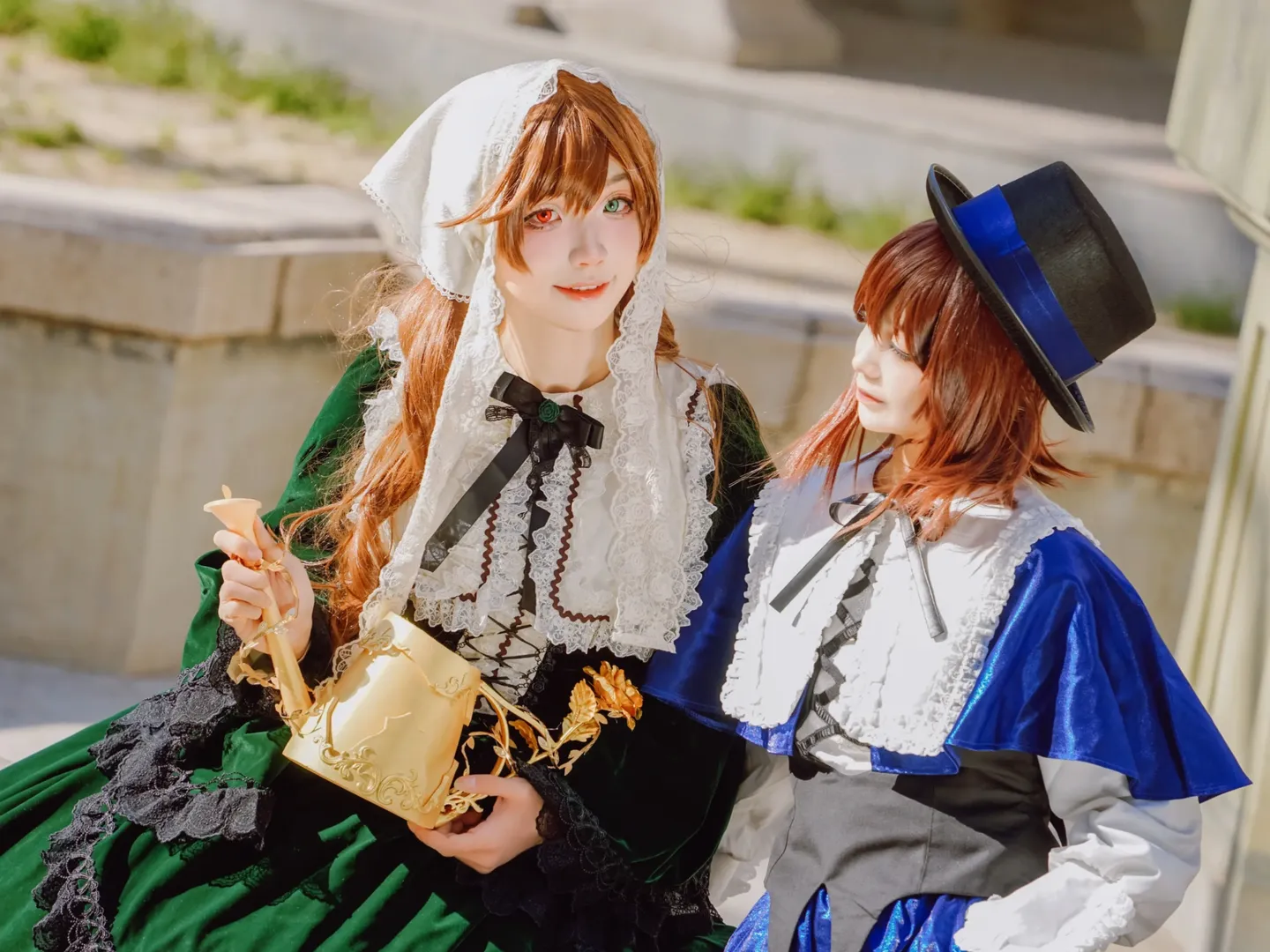 Rozen Maiden, Suiseiseki cosplay, Cosplay duo, Souseiseki Cosplay, White tights cosplay - Image 5