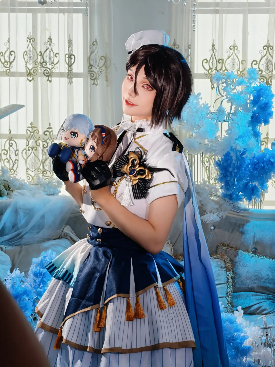 cosplay分享, 反差萌, 军装风, 八潮瑠唯cos, BanG Dream! Morfonica - 第2张