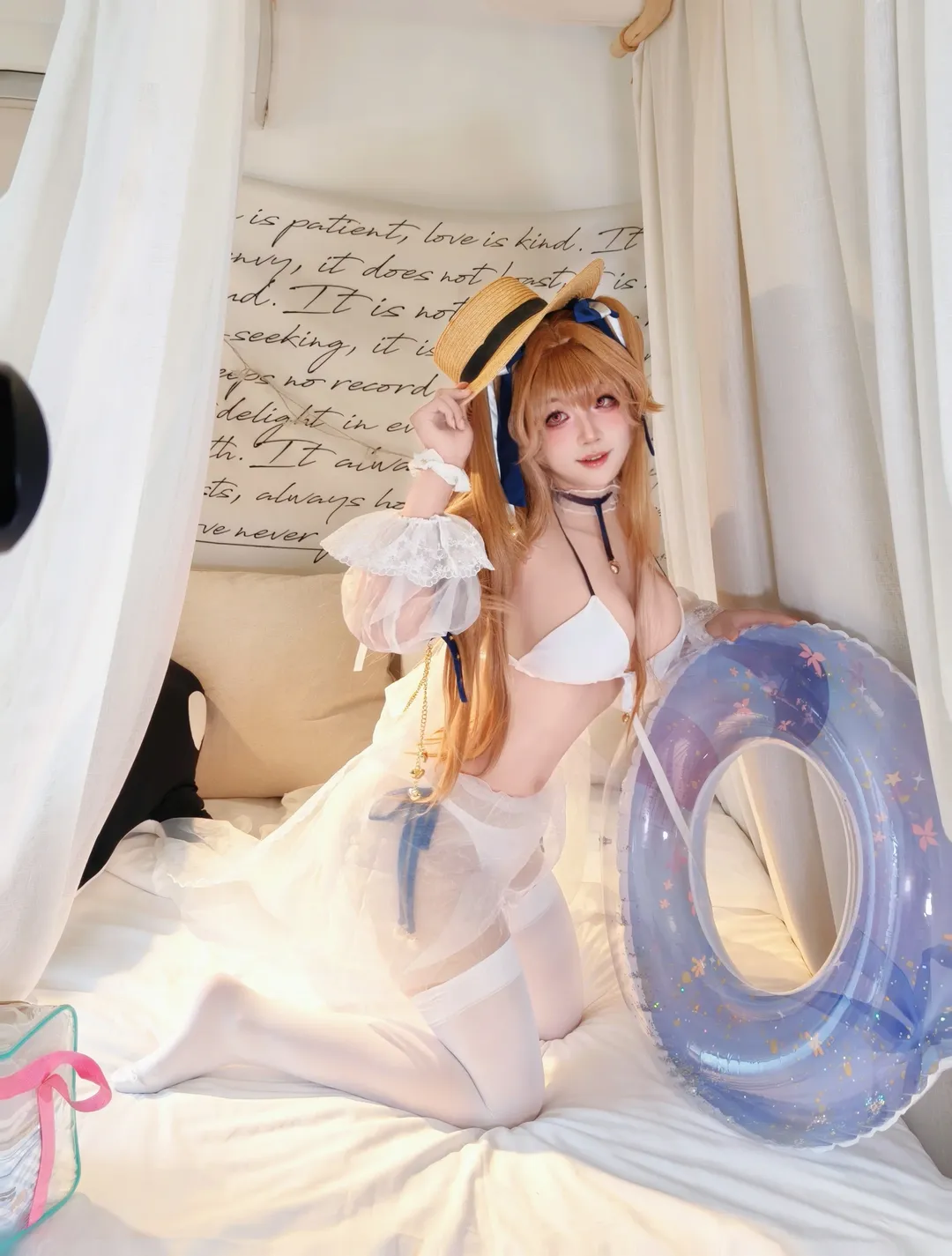 アズールレーン, コスプレ日常, 水着写真, アンカレッジコスプレ, 白タイツコスプレ - 5枚目