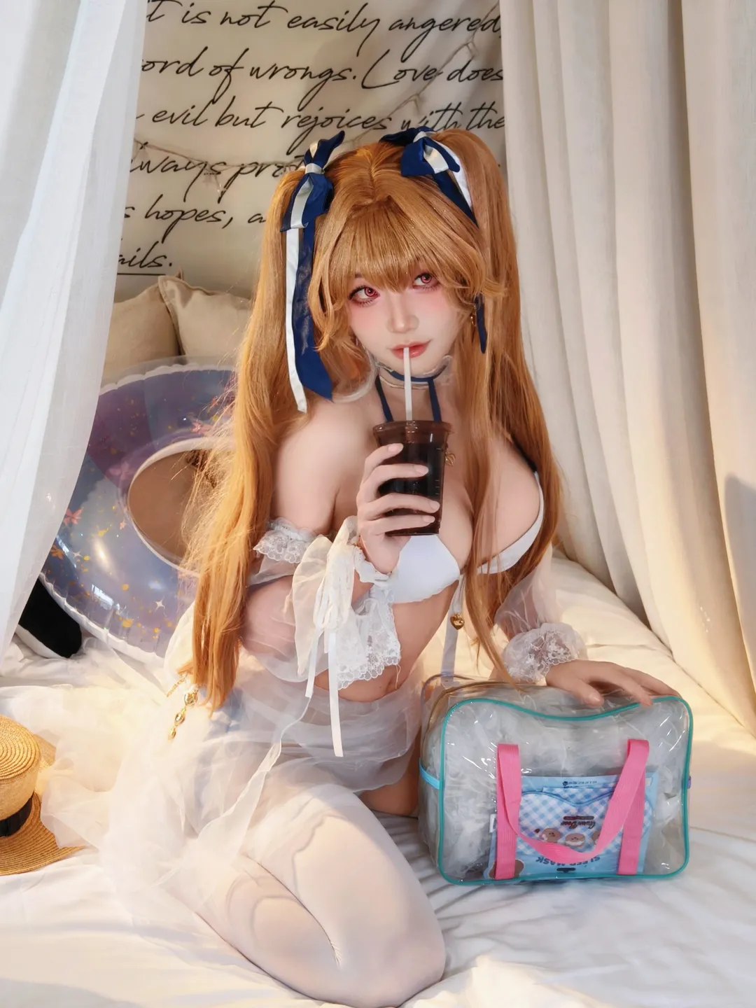 アズールレーン, コスプレ日常, 水着写真, アンカレッジコスプレ, 白タイツコスプレ - 6枚目