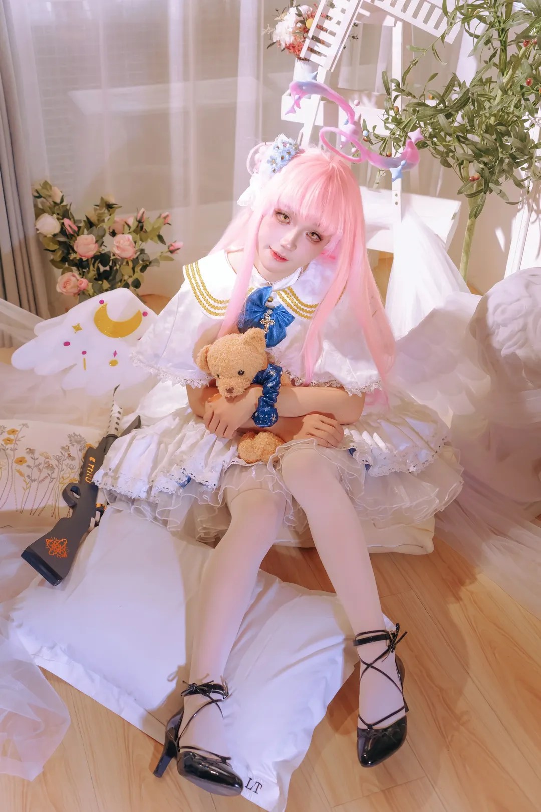 cosplay日常, 白絲穿搭, 北京漫展, lolita裝扮, 國慶漫展