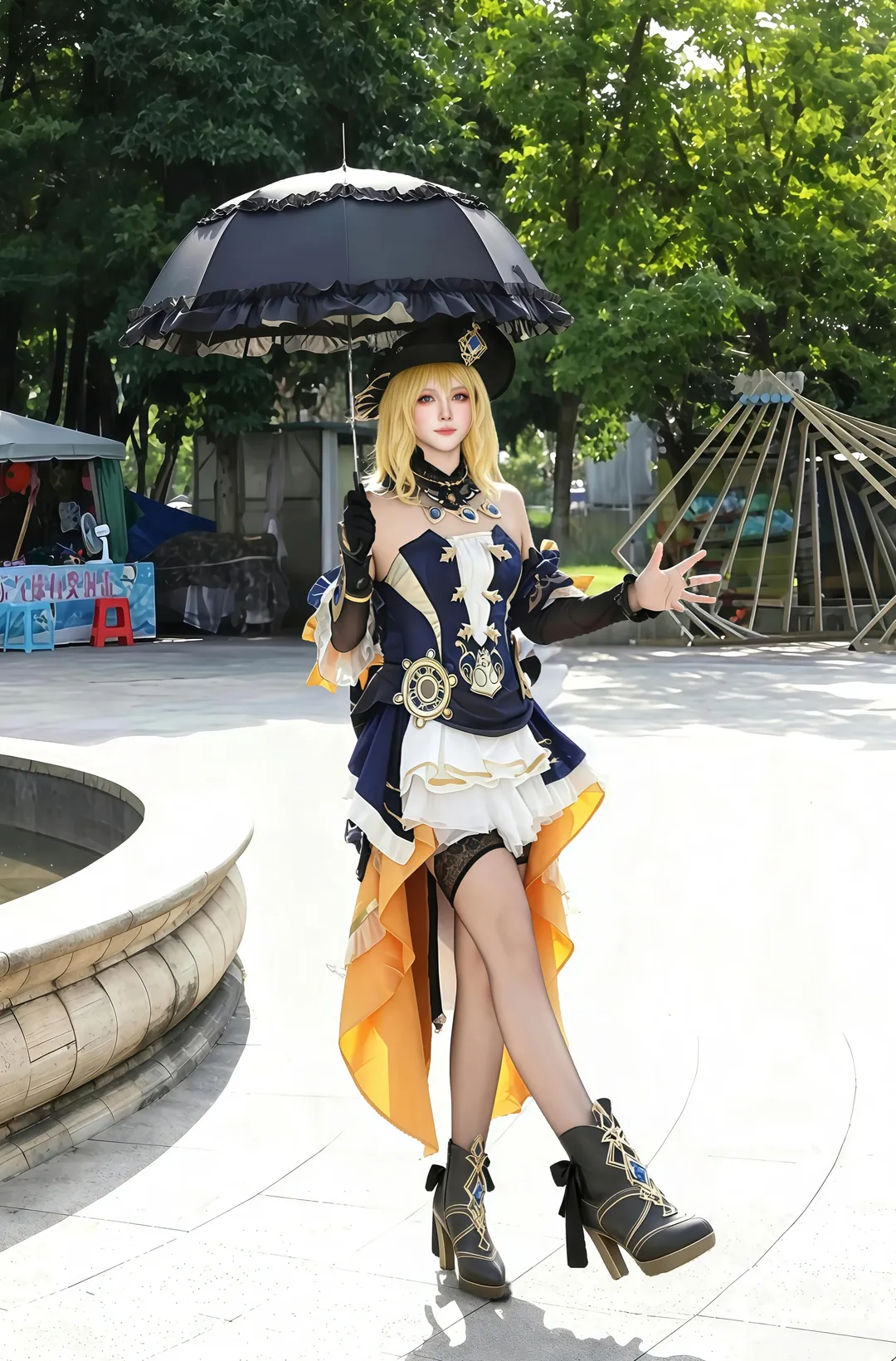 原神, 二次元cosplay, cosplay正片, 角色扮演摄影, 娜维娅cos - 第12张