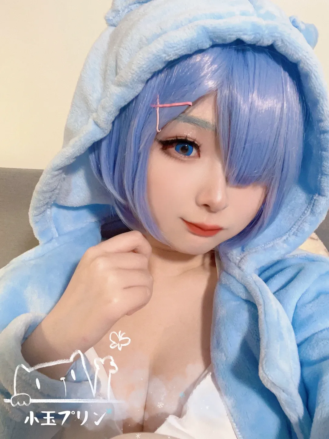 从零开始的异世界生活, 蓝色系穿搭, 蕾姆cos, cosplay日常, 居家自拍 - 第1张
