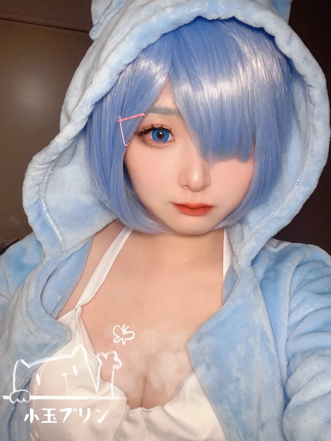 从零开始的异世界生活, 蓝色系穿搭, 蕾姆cos, cosplay日常, 居家自拍 - 第2张