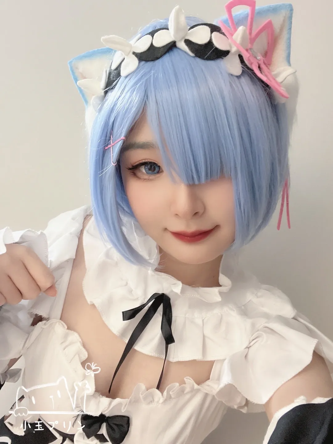 二次元, 从零开始的异世界生活, 蕾姆cos, cosplay摄影, 猫耳女仆 - 第1张