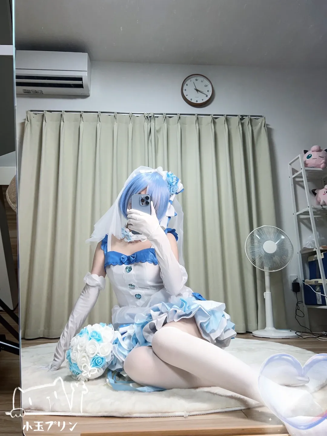 Re:ゼロから始める異世界生活, レム コスプレ, 花嫁コスプレ, 二次元コスプレ, 白タイツコスプレ - 1枚目