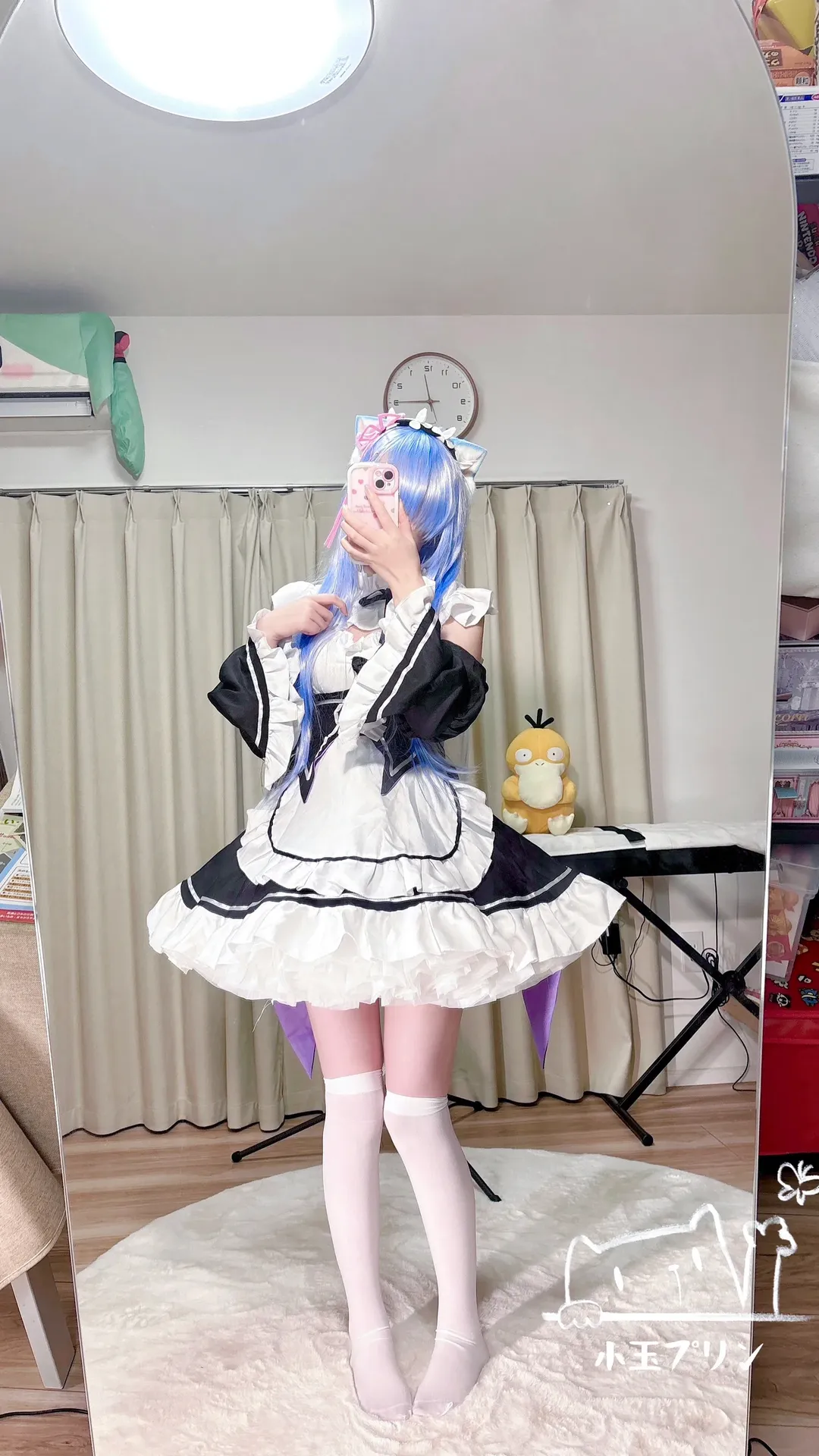 女仆装, 从零开始的异世界生活, 蕾姆cos, 白丝, 猫娘