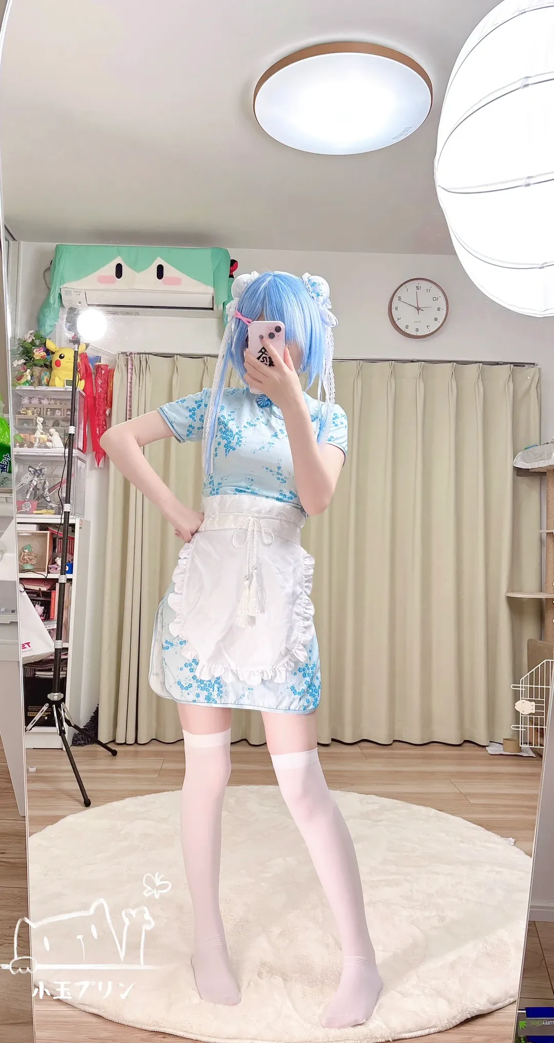 旗袍, 从零开始的异世界生活, 蕾姆cos, 白丝, 中华娘 - 第1张