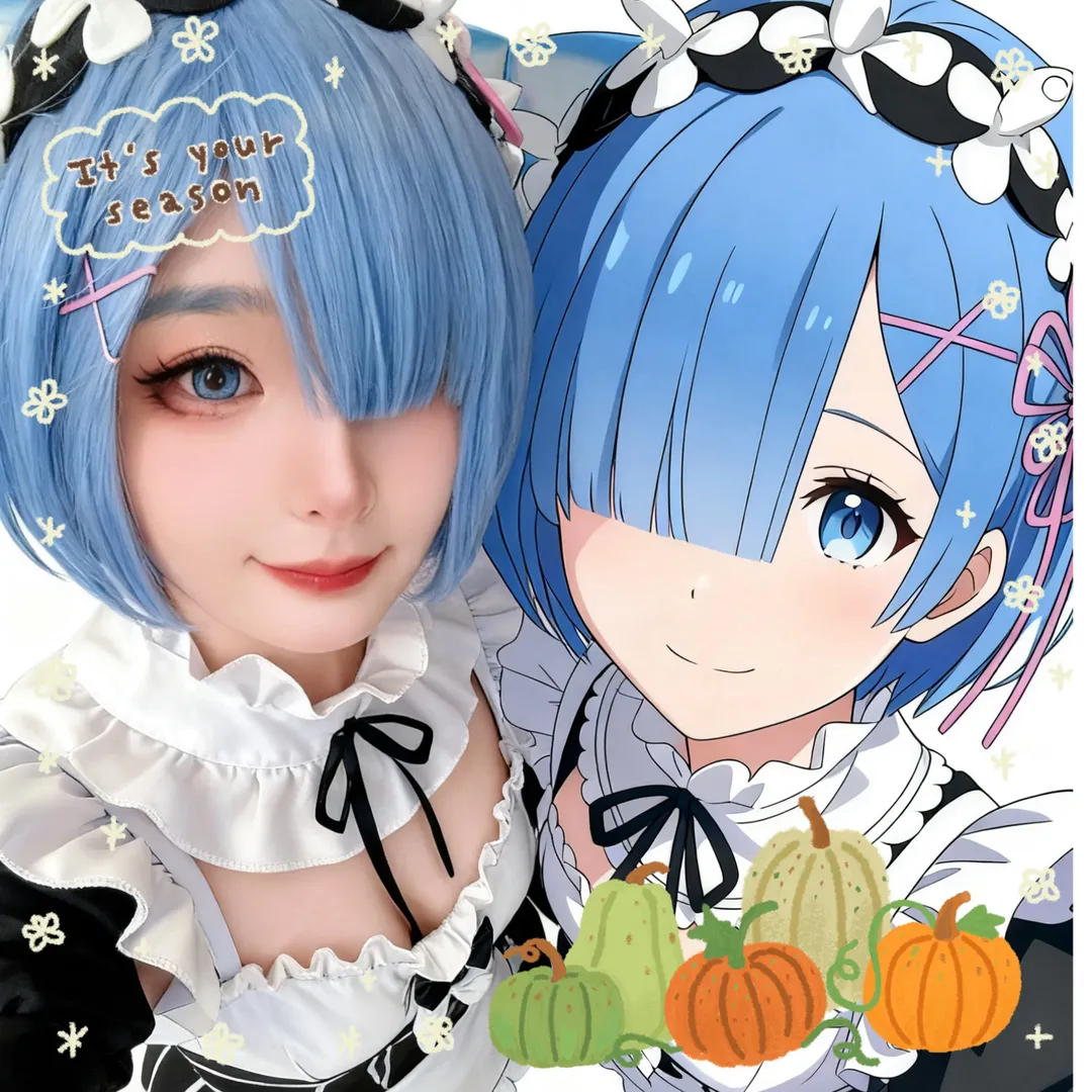 メイド服, レム コスプレ, Re:ゼロから始める異世界生活, 次元を超える, メイドカフェ - 3枚目