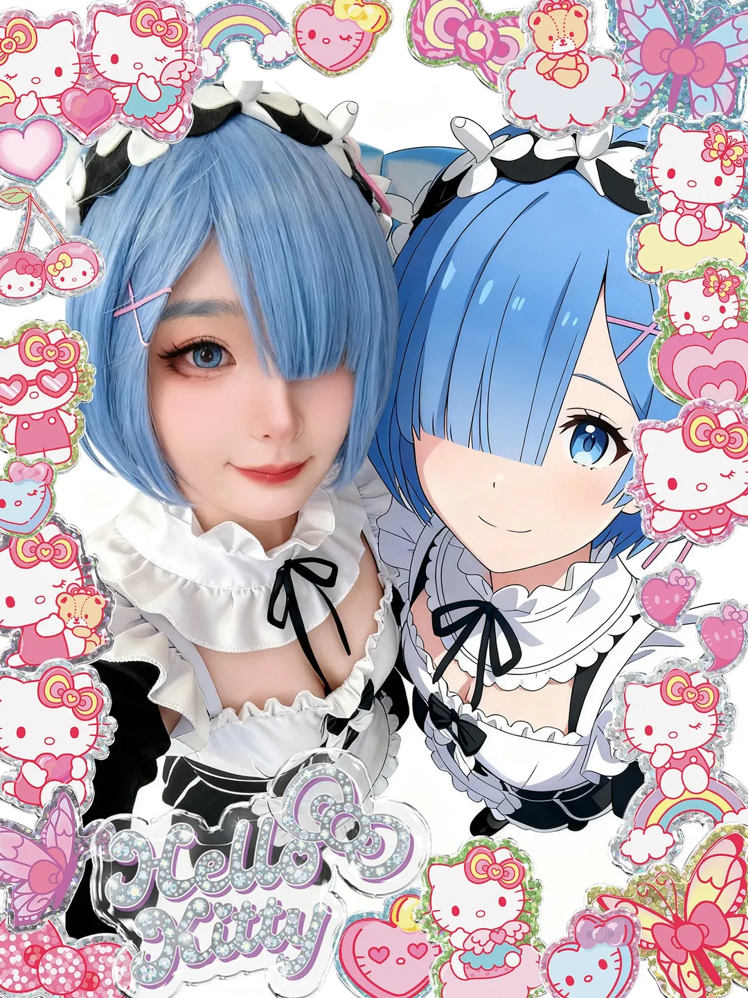 メイド服, レム コスプレ, Re:ゼロから始める異世界生活, 次元を超える, メイドカフェ - 4枚目