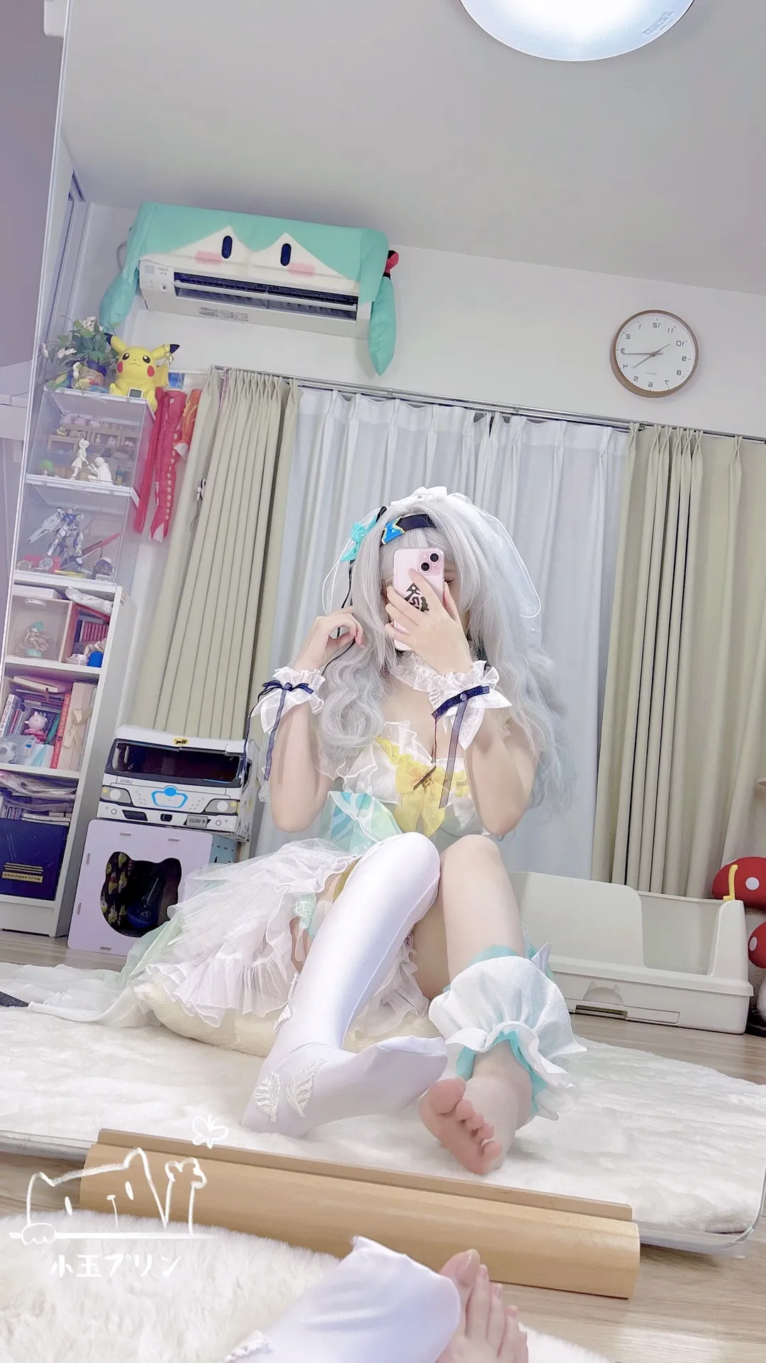 崩壞星穹鐵道, 流螢cos, 花嫁造型, cosplay日常, 白絲穿搭 - 第1張