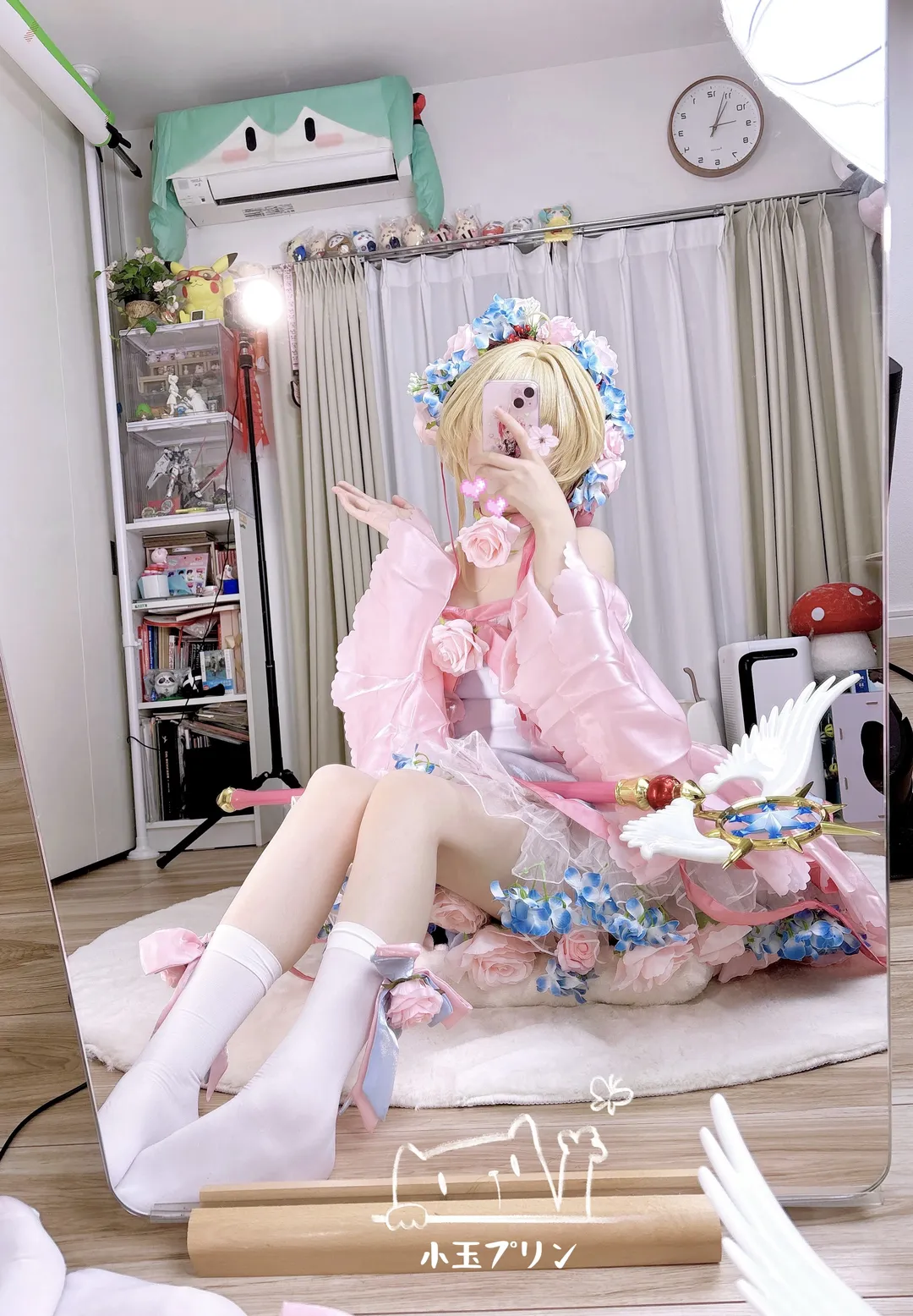 木之本桜 コスプレ, カードキャプターさくら, 白ストッキング, 小さな桜の妖精, 春コスプレ - 1枚目