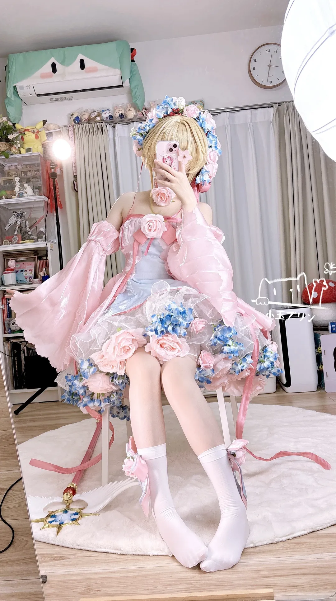 木之本樱cos, 魔卡少女樱, 白丝, 小樱花仙子, 春天cos