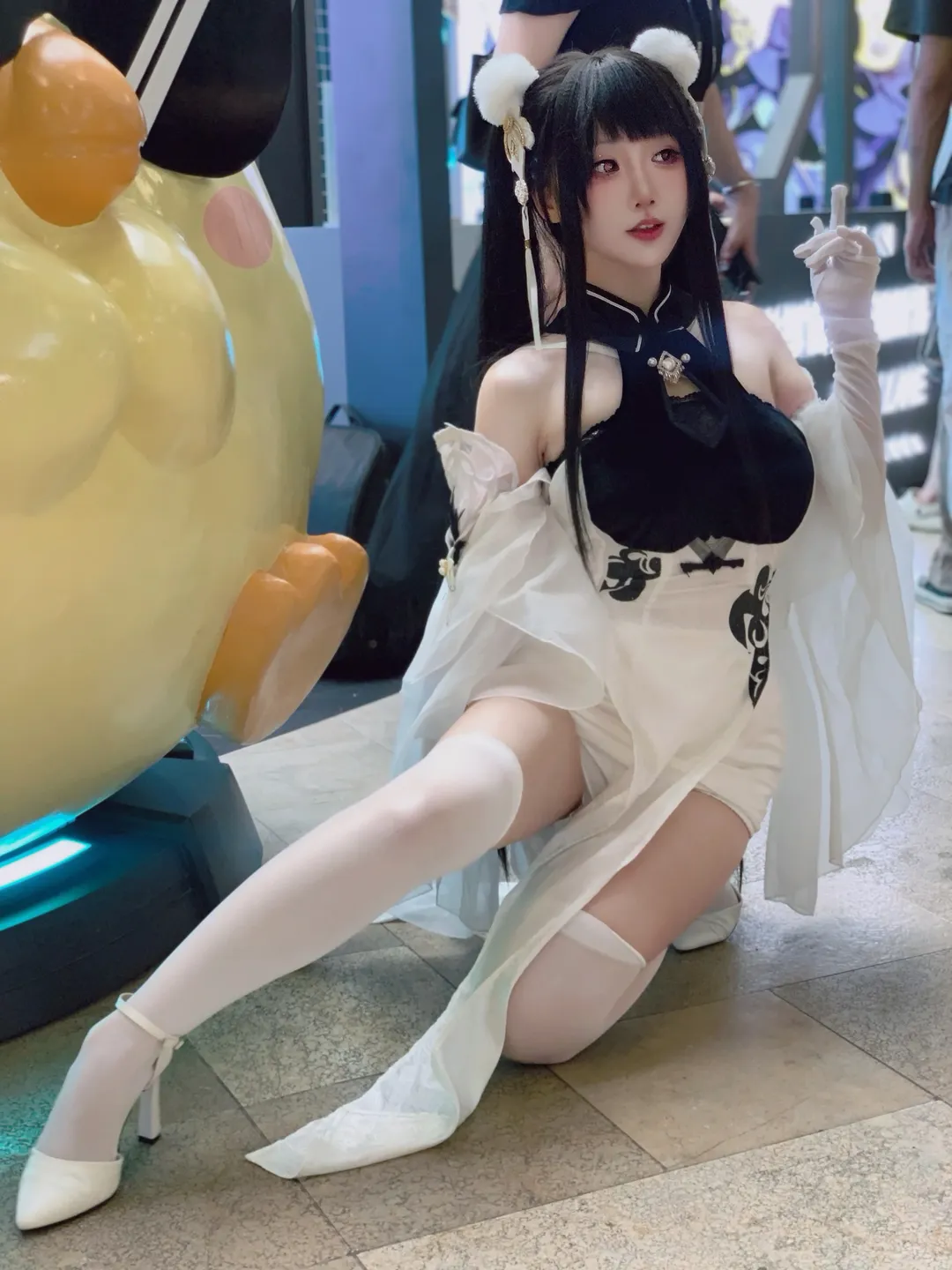 アズールレーン, 白ニーソコーデ, コスプレイベントのイベントレポ写真, ペーター・シュトラッサー コスプレ, 2025年港区盛夏清涼節 - 3枚目